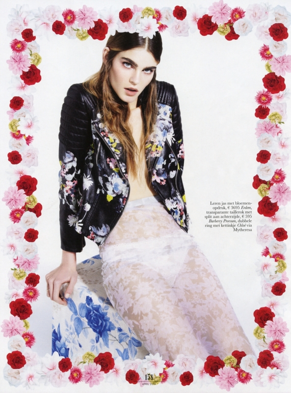 Tess de Vries for Dutch Elle April 2014 Photographer Jolijn Snijders 